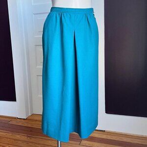 Pendleton Teal Wool Skirt